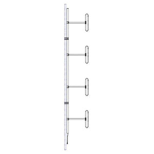 Sinclair Technologies: 4 dipole, 7.5 dBd, low PIM, offset, HD, 190-225 MHz