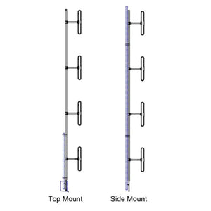Sinclair Technologies: 4 dipole, 7.5 dBd, offset, low PIM, 190-225 MHz
