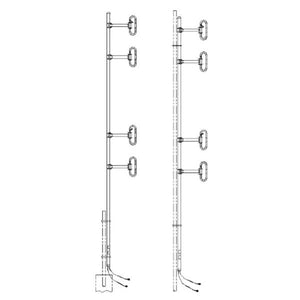 Sinclair Technologies: Dual port, 2 feed cables, 5.0 dBd, bi-directional, HD, 406-512 MHz