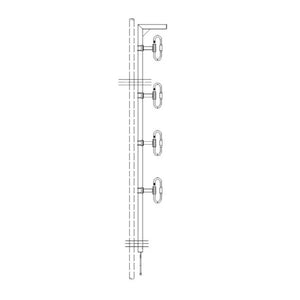 Sinclair Technologies: 7.5 dBd gain, low PIM, Ice guard, Black anodized, HD, 406-470 MHz