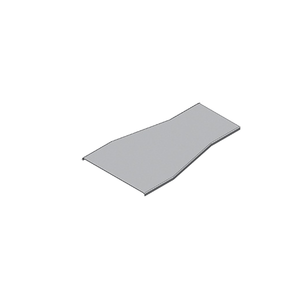 Cope: Aluminum Straight Reducer Cover 36" to 30" W Flat Flan