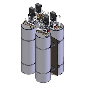 Sinclair Technologies: Combiner, 4 CH, 7" cavities, single stage isolator, 132-150 MHz