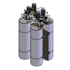 Sinclair Technologies: Combiner, 4 CH, 7" cavities, dual stage isolator, 132-150 MHz
