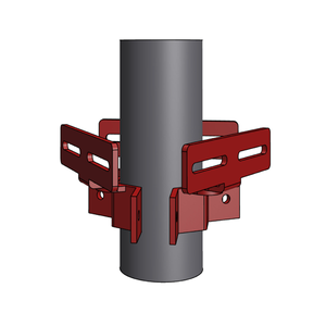 EEI: Low PIM Flagpole collar w/ CAB Bracket (Combiner Kit)