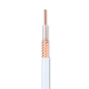 Ventev: 1/2" Corrugated Copper White Jacket Plenum-Rated Coaxial Cable Bulk, per ft