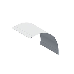 45° Vertical Outside Riser Galvanized Cable Tray Ladder Cover, 6" Width