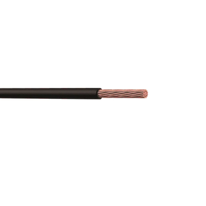 Ground Conductor Copper #6 XHHW Insulated Stranded Wire Black - Per Foot