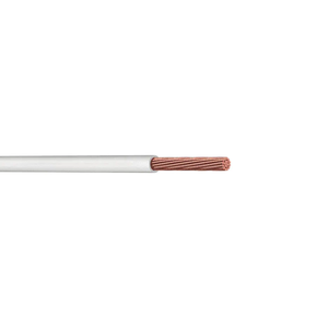 Ground Conductor Copper #6 XHHW Insulated Stranded Wire White - Per Foot