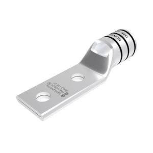 Burndy: 650 Kcmil Flex Lug, 2 Hole, 1/2" Stud, 1-3/4" Spacing, Long Barrel, Window