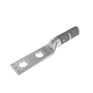 Burndy: #4 Lug, 2 Hole, 1/4" Stud, 5/8" Spacing, No Window,