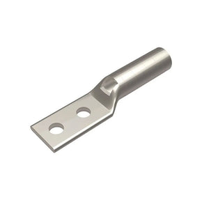 Burndy: #2 Lug, 2 Hole, 1/4" Stud, Long Barrel, With Window