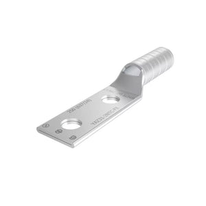 Burndy: 250 Kcmil Lug, 2 Hole, 1/2" Stud, 1-3/4" Spacing, Long Barrel, With Window