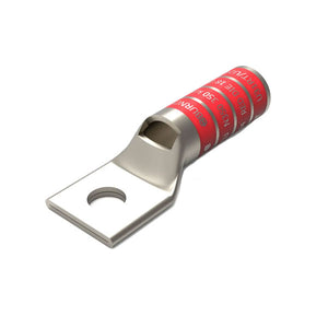 Burndy: 350 kcmil Lug, 1 Hole, 3/8" Stud, Long Barrel, With Window