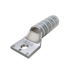 Burndy: 250 kcmil lug, 1 Hole, 3/8" Stud, Long Barrel, No Window