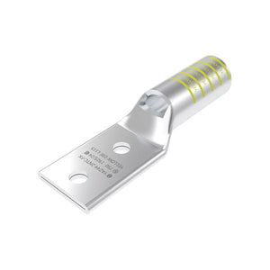 Burndy: 2 Hole Flex, 1/2" Stud, 1-3/4" Spacing, Long Barrel, Window