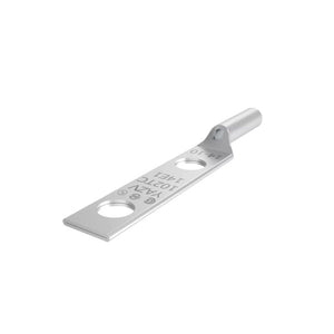 Burndy: #14-10 AWG Lug, 2 Hole, 1/4" Stud, 1" Spacing, Long Barrel, Window