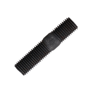 BelMetric: M6X1.0 Double End Stud, 55MM, Black Oxide