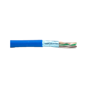 Cat 6 Cable, Blue, Riser Rated, Shielded, 4 pr, 23 Awg - Per Foot