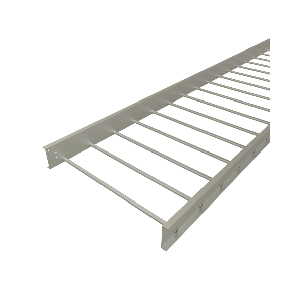 Telecom Tray Risers 5B58-36SL-12-09 Cope: Straight Aluminum Cable Tray Ladder, 5