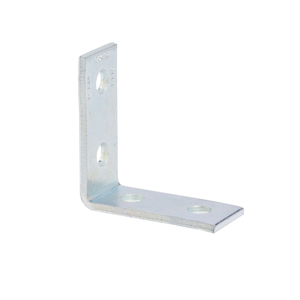 Cooper B-Line: 4-Hole 90 Degree 1-5/8" Channel Width Strut, Corner Angle Fitting, Zinc Plated