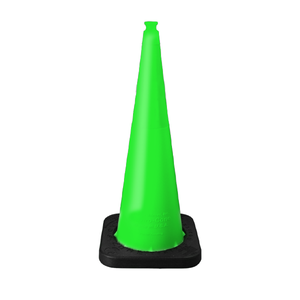 TrafFix Devices: Lime Enviro Cone, 36" w/ 10lb Base, No Reflective Collar