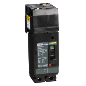 Square D: Circuit breaker, PowerPacT H, 20A, 2 pole, 600VAC, 14kA, I-Line, thermal magnetic, 80%, AC