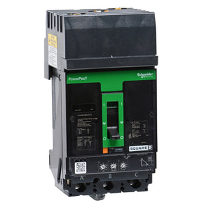 Square D: Circuit breaker, PowerPacT H, 100A, 3 pole, 600VAC, 25kA, I-Line, Micrologic 3.2, 80%, ABC