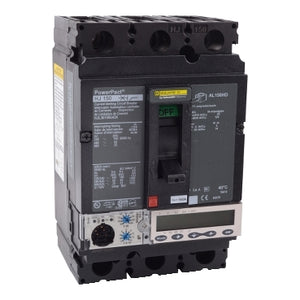 Square D: Circuit breaker, PowerPacT H, 150A, 3 pole, 600VAC, 25kA, lugs, Micrologic 5.2A, 80%