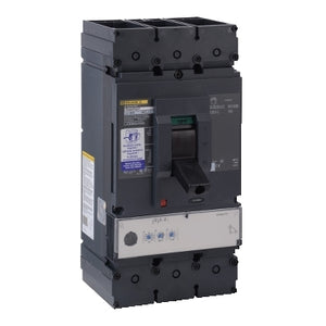 Square D: Circuit breaker, PowerPacT L, 400A, 3 pole, 600VAC, 25kA, busbar, MicroLogic 3.3, 80%, aux