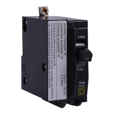 Square D: Mini circuit breaker, QO, 10A, 1 pole, 120/240VAC, 10kA, bol