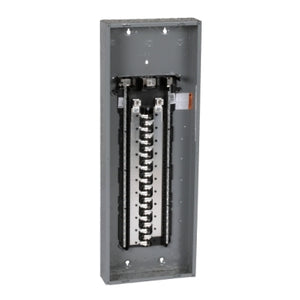 Square D: Load center, Homeline, 1 phase, 42 spaces, 84 circuits, 225A convertible main lugs, PoN, NEMA1, gnd bar, combo cover