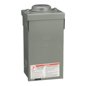 Square D: Load center, QO, 1 phase, 2 spaces, 2 circuits, 70A fixed main lugs, NEMA3R