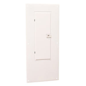 Square D: Replacement cover, Homeline, for 30 space load center with 125A mains, combination flush and surface, white