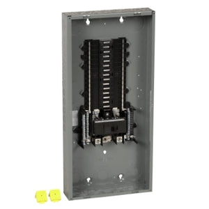 Square D: Load center, QO, 1 phase, 30 spaces, 30 circuits, 150A convertible main breaker, PoN, NEMA1