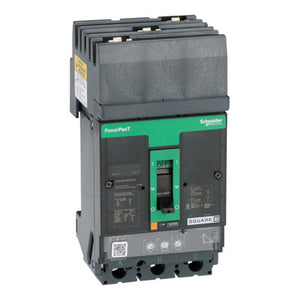 Square D: Circuit breaker, PowerPacT H, 100A, 3 pole, 600VAC, 18kA, I-Line, Micrologic 3.2, 80%, ABC