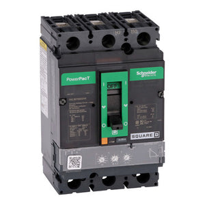 Square D: Circuit breaker, PowerPacT H, 150A, 3 pole, 600VAC, 25kA, lugs, Micrologic 3.2, 80%