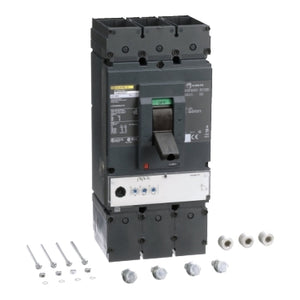 Square D: Circuit breaker, PowerPacT L, 400A, 3 pole, 600VAC, 18kA, lugs, MicroLogic 3.3, 80%