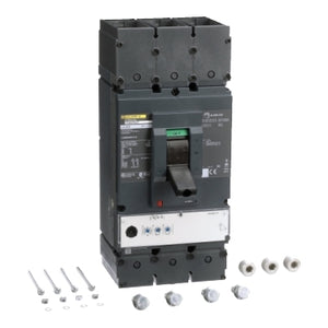 Square D: Circuit breaker, PowerPacT L, 400A, 3 pole, 600VAC, 18kA, lugs, MicroLogic 3.3, 100%