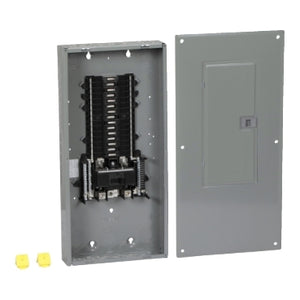 Square D: Load center, QO, 1 phase, 30 spaces, 30 circuits, 150A convertible main breaker, PoN, NEMA1, combo cover