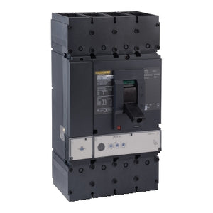 Square D:  Circuit breaker, PowerPacT L, 250A, 4 pole, 600VAC, 18kA, lugs, MicroLogic 3.3S, 80%