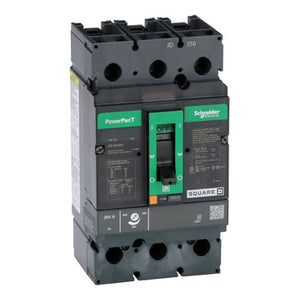 Square D: Circuit breaker, PowerPacT J, 200A, 3 pole, 600VAC, 14kA, lugs, thermal magnetic, 100%