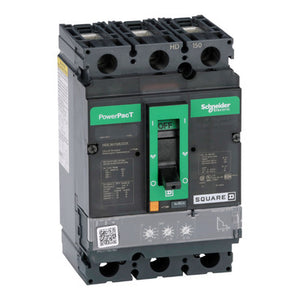Square D: Circuit breaker, PowerPacT H, 150A, 3 pole, 600VAC, 14kA, lugs, Micrologic 3.2S, 80%