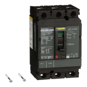 Square D: Circuit breaker, PowerPacT H, 70A, 3 pole, 600VAC, 25kA, lugs, thermal magnetic, 80%
