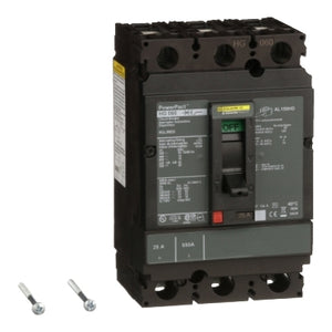 Square D: Circuit breaker, PowerPacT H, 25A, 3 pole, 600VAC, 18kA, lugs, thermal magnetic, 80%