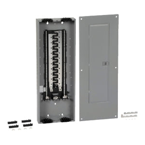 Square D: Load center, Homeline, 1 phase, 42 spaces, 84 circuits, 225A convertible main lugs, PoN, NEMA1, Qwik-grip, gnd bar