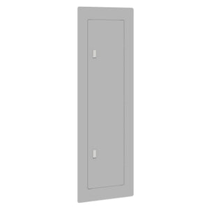 Square D: Replacement cover, Homeline, for 60 space load center, mono flat, combination flush and surface, gray