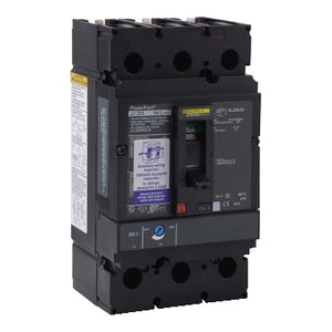 Square D: Circuit breaker, PowerPacT J, 200A, 2 pole, 600VAC, 14kA, lugs, thermal magnetic, 80%, shunt