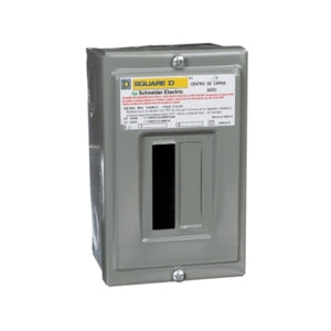 Square D: Load Center, QOD, 2 phase, 2 spaces, 2 circuits, 50A breaker, surface cover, NEMA1