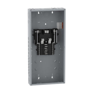 Square D: Load center, QO, 1 phase, 12 spaces, 24 circuits, 200A convertible main lugs, PoN, NEMA1, gnd bar