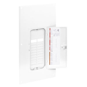 Square D: Replacement cover, Homeline, for 20 space load center, combination flush and surface, white